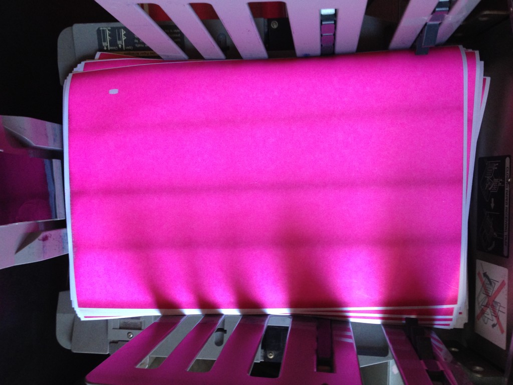Fluorescent Pink, Risograph Color Conversion
