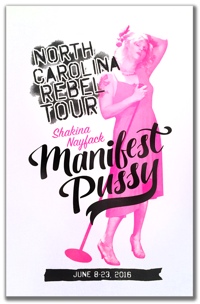 Shakina Nayfack Manifest Pussy Poster Risograph