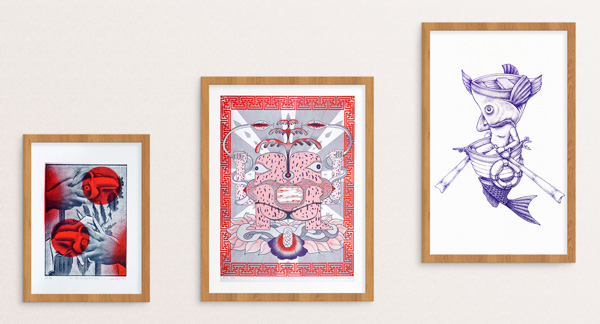 Three Risograph Prints with Free International Shipping