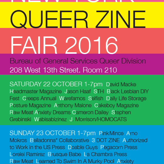 NY Queer Zine Fair 2016