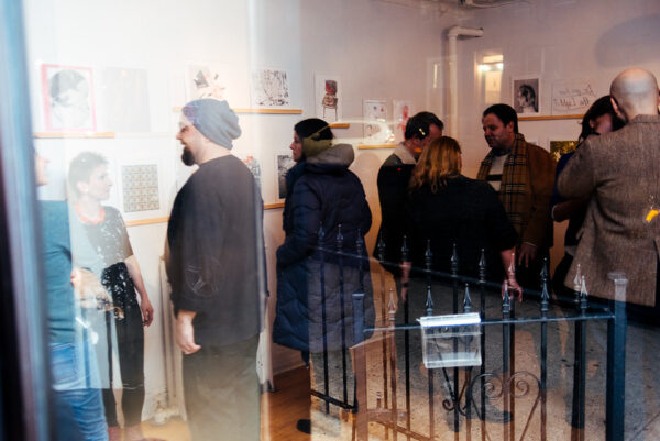 Ground Floor Gallery, Park Slope during Drums on Paper III, organized by Authorized to Work in the US