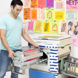 Artists, Self-Publishing, House of Peroni NYC, curated by St. Vincent, Risograph Workshop Cem Kocyildirim Color Drum Change