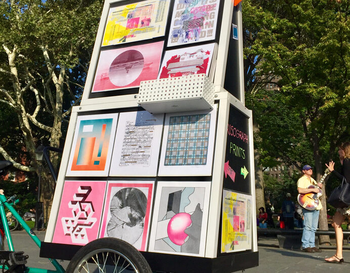 Riso Bike – Mobile Art Gallery in NYC