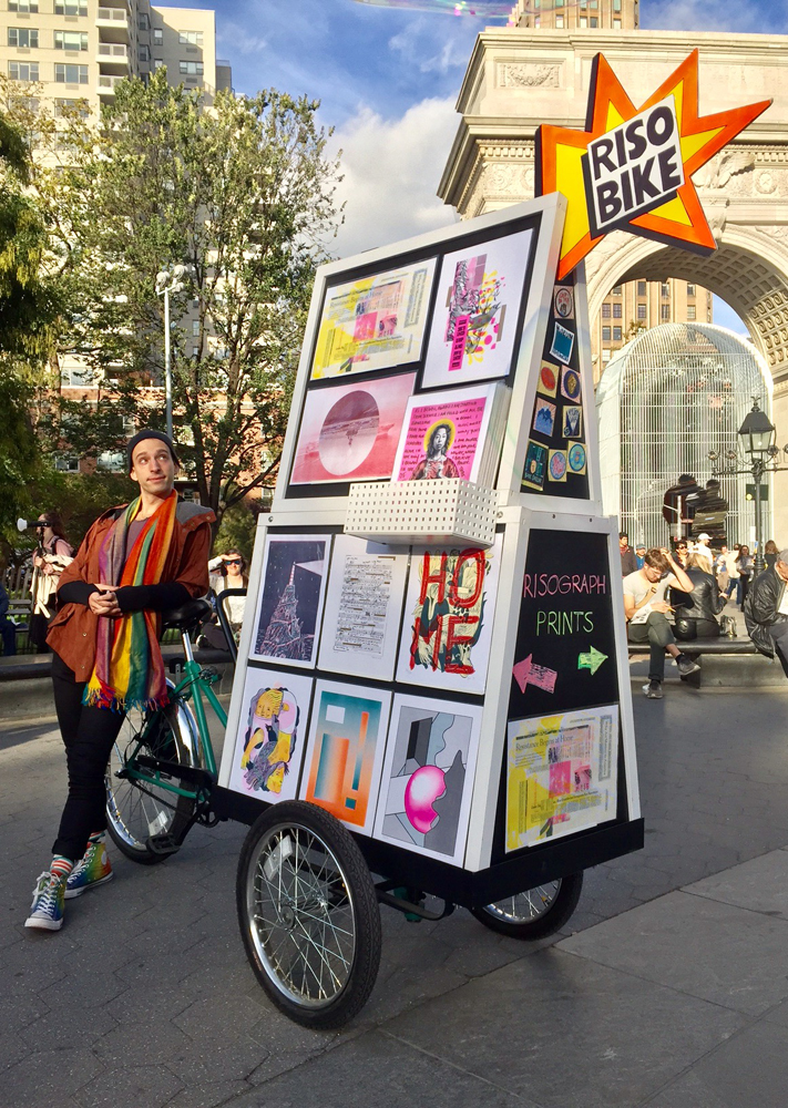 Riso Bike with composer Trevor Bachman